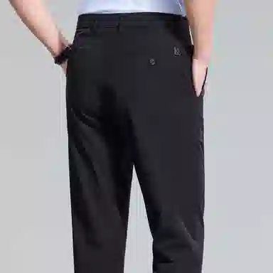 红豆 凉感防晒透气纯色轻商务直筒休闲裤 男款