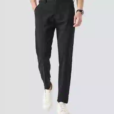 红豆 宽松百搭纯色舒适直筒休闲裤 男款