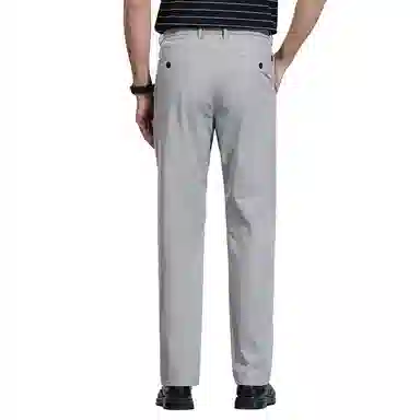 红豆 凉感防晒透气纯色轻商务直筒休闲裤 男款