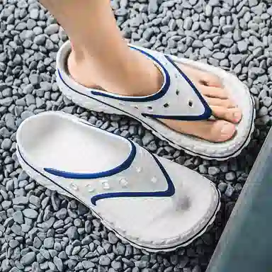 南极人 潮流简约舒适人字拖鞋 男款