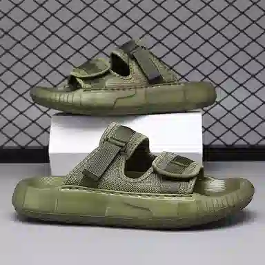 南极人 时尚百搭舒适日常潮流外穿通勤踩屎感软底一字拖鞋 男款