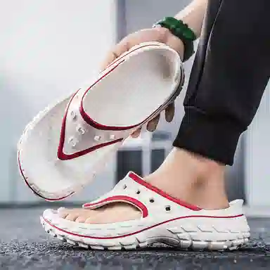 南极人 潮流简约舒适人字拖鞋 男款