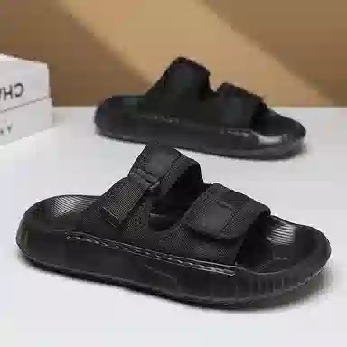 南极人 时尚百搭舒适日常潮流外穿通勤踩屎感软底一字拖鞋 男款