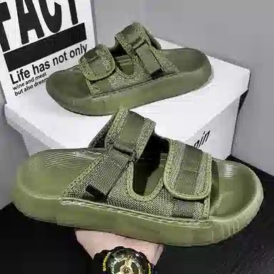 南极人 时尚百搭舒适日常潮流外穿通勤踩屎感软底一字拖鞋 男款