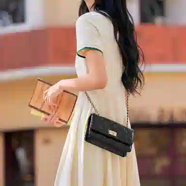 Semir Crossbody Bag Black/Pink