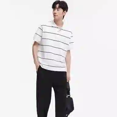 森马 宽松直筒纯色百搭系带休闲裤 男款