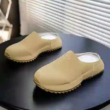 南极人 舒适时尚潮流勃肯鞋简约日常百搭 静音防磨包头拖鞋 男款