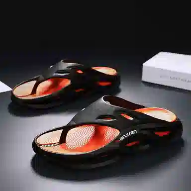 南极人 户外时尚潮流撞色百搭 防滑静音人字拖鞋 男款