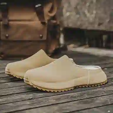 南极人 舒适时尚潮流勃肯鞋简约日常百搭 静音防磨包头拖鞋 男款