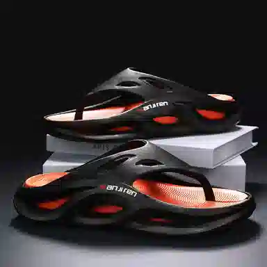 南极人 户外时尚潮流撞色百搭 防滑静音人字拖鞋 男款