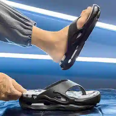 南极人 户外时尚潮流百搭运动 防滑人字拖鞋 男女同款