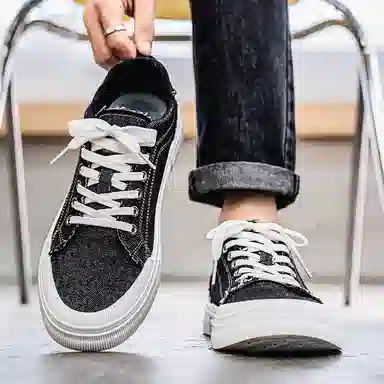 Nanjiren Denim Low Top Sneakers
