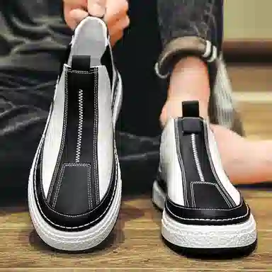 南极人 超纤皮 百搭简约潮流 切尔西靴 男款