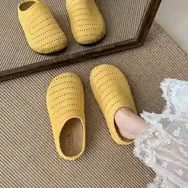 CHERRY&KALIKA Thick Sole Slide Sandals