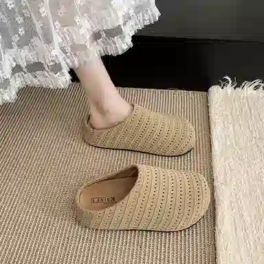 CHERRY&KALIKA Thick Sole Slide Sandals