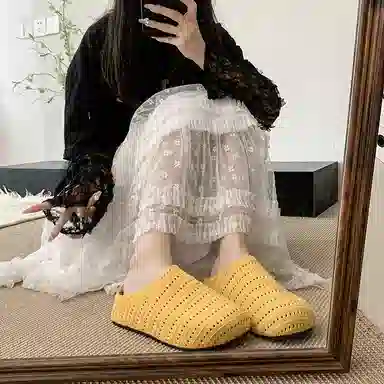 CHERRY&KALIKA Thick Sole Slide Sandals