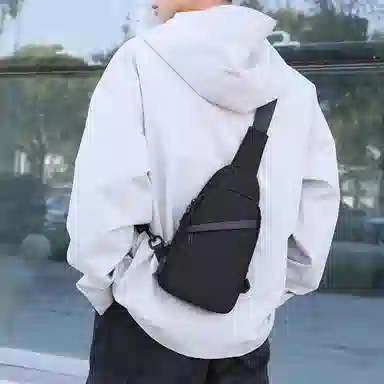 Laorentou Black Chest Bag