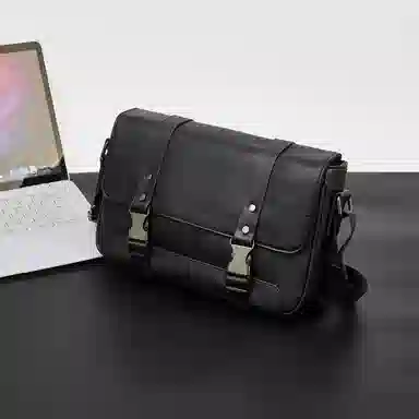 老人头 经典复古老花潮流时尚 合成革 单肩包 常规 男款 多色