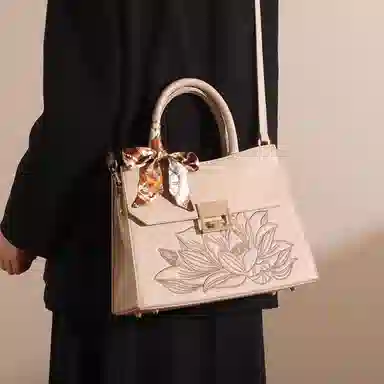 老人头 新中式国风时尚潮流 合成革 单肩斜挎手提包 常规 女款 多色