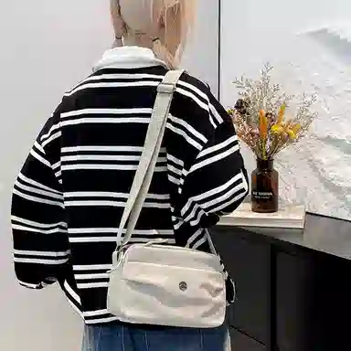 老人头 百搭休闲通勤枕头包轻便实用运动骑行 织物 斜挎包 女款 多色