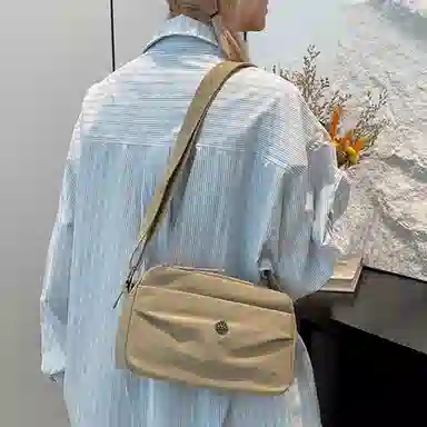 老人头 百搭休闲通勤枕头包轻便实用运动骑行 织物 斜挎包 女款 多色