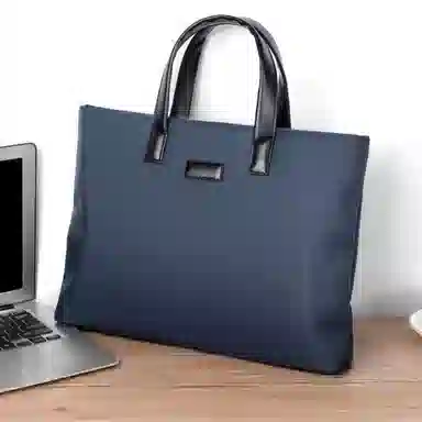 Oldman Head Business Casual Briefcase Black Blue