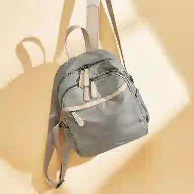 老人头 时尚百搭大容量简约通勤 织物 双肩包 常规 女款 多色