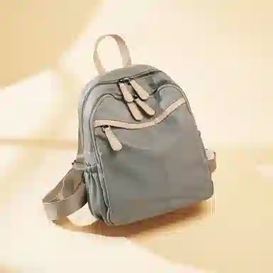 老人头 时尚百搭大容量简约通勤 织物 双肩包 常规 女款 多色