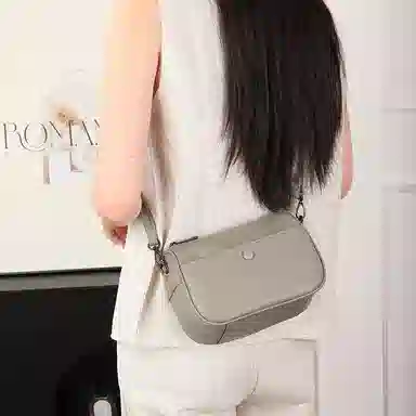 老人头 气质通勤简约时尚百搭高级感 牛皮 斜挎单肩包 常规 女款 多色