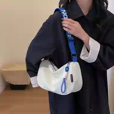 老人头 时尚个性潮流小众设计日常百搭 织物 单肩包 女款 多色