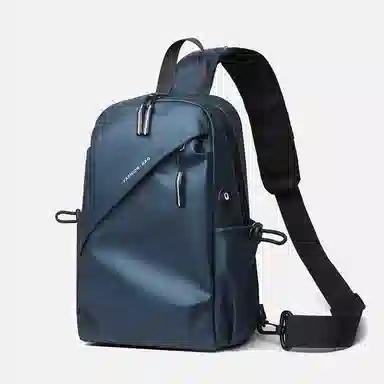 老人头 时尚简约潮流轻便百搭 合成革 胸包 男款 多色