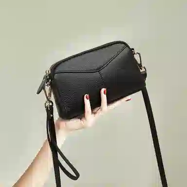 老人头 百搭优雅通勤轻便高级质感简约 头层牛皮 单肩包 女款 多色