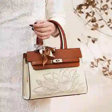 老人头 高级感新中式时尚百搭 合成革 单肩斜挎手提包 常规 女款 多色