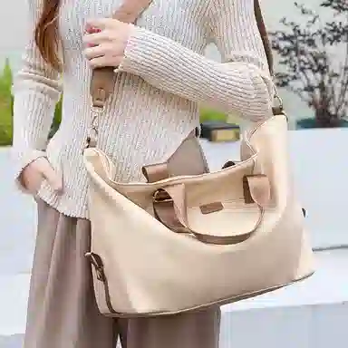 老人头 简约时尚大容量轻便斜挎单肩包 织物 旅行包 男女同款情侣款 多色