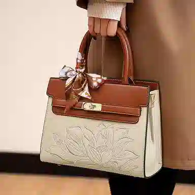 老人头 高级感新中式时尚百搭 合成革 单肩斜挎手提包 常规 女款 多色