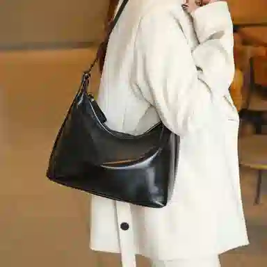 老人头 时尚高级感气质百搭通勤 牛皮 单肩包 女款 多色