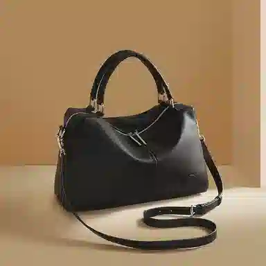 老人头 休闲百搭通勤 牛皮拼合成革 手提包 女款 多色