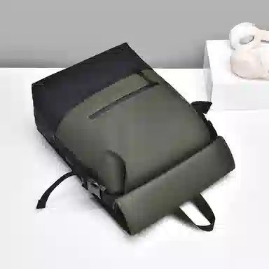 老人头 纯色设计时尚大气高颜值大容量 合成革 双肩包 常规 男款 多色