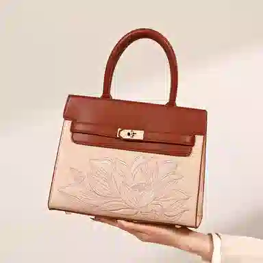 老人头 高级感新中式时尚百搭 合成革 单肩斜挎手提包 常规 女款 多色