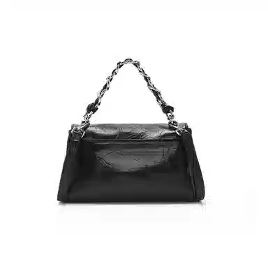 老人头 质感百搭时尚通勤 头层牛皮 斜挎单肩手提包 女款 黑色/咖啡色