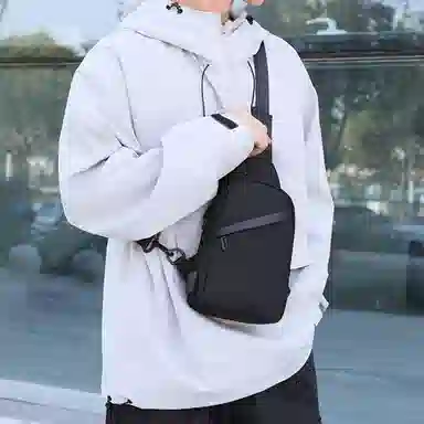 Laorentou Black Chest Bag