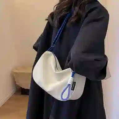 老人头 时尚个性潮流小众设计日常百搭 织物 单肩包 女款 多色