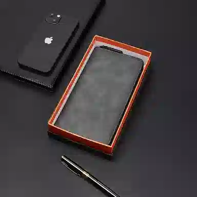 老人头 商务风长款 合成革 钱包 男女同款情侣款 深棕色