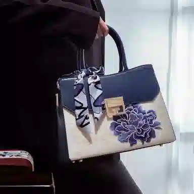 老人头 新中式国风时尚潮流 合成革 单肩斜挎手提包 常规 女款 多色