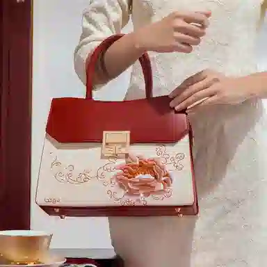 老人头 新中式国风时尚潮流 合成革 单肩斜挎手提包 常规 女款 多色