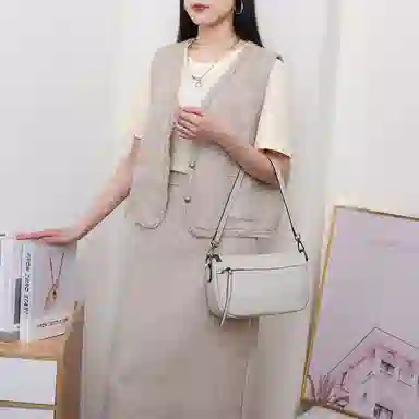 老人头 简约百搭纯色 头层牛皮 单肩包 女款 多色