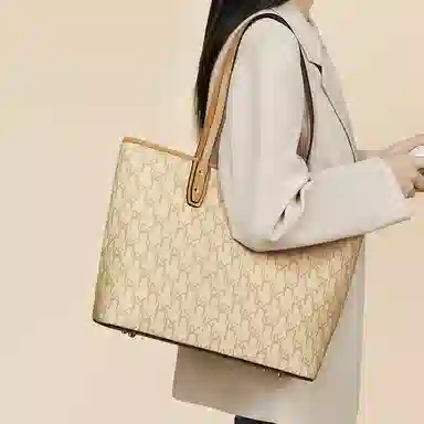 老人头 百搭时尚通勤高级感 合成革 单肩包 常规 女款 多色