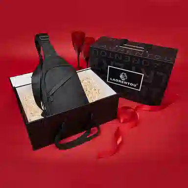 Laorentou Black Chest Bag