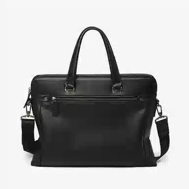 老人头 简约商务通勤出差 牛皮 公文包 常规 男款 黑色