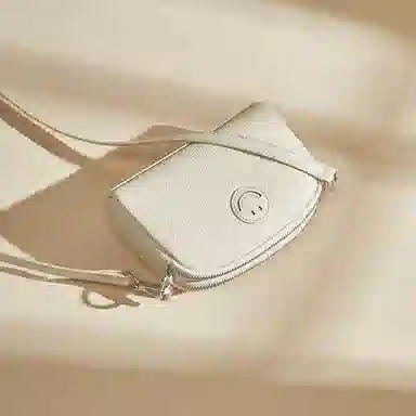 老人头 百搭简约时尚笑脸 头层牛皮 单肩包 女款 多色